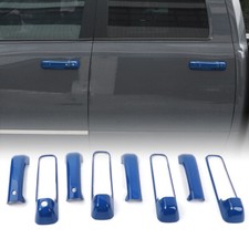 Blue For 2009-18 Dodge Ram Door Handle Shell Cover Trim W2 Smart Keyhole 4 Door