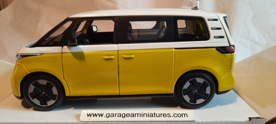 VOLKSWAGEN ID.BUZZ MINIBUS JAUNE 2023 MAISTO REF 32914 ECHELLE AU 1/24 EME - Photo 3/4