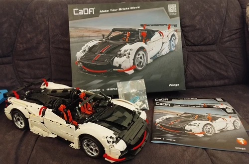 CADA C63002W Wings Sports Car, 1x aufgebaut, nach Bauschritten zurücksortiert!