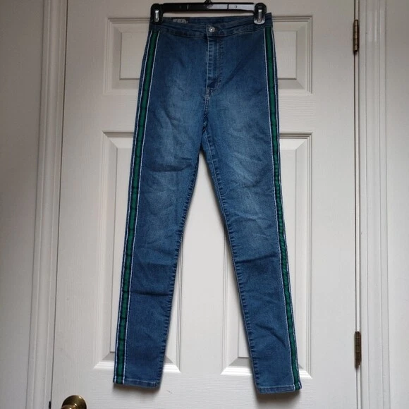 Divided super skinny high waist sale