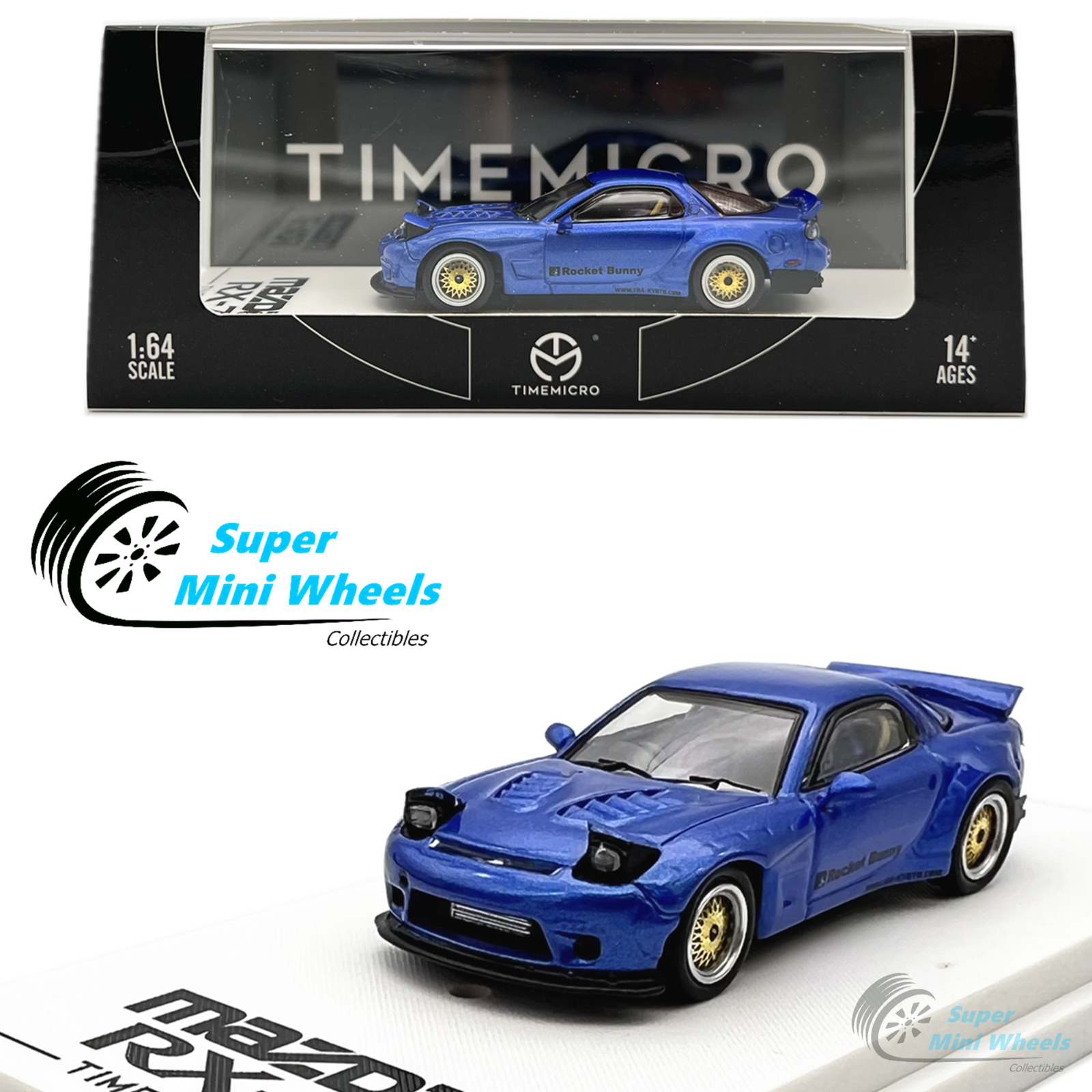 TIME Micro 1/64 マツダ RX7 FD ロケットバニー 痛車-