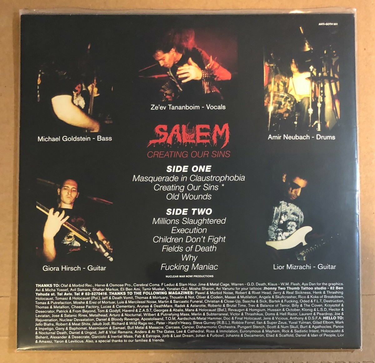 LP: SALEM - Creating Our Sins REISSUE ISRAEL BLACK METAL | eBay