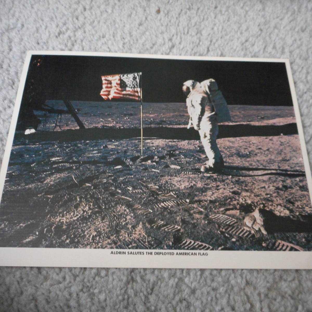 Astronaut Saluting Flag