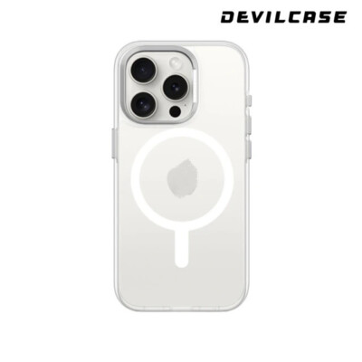 Original DEVILCASE Guardian Mag Phone Case (Silver) for iPhone 15 Pro Max 6.7''
