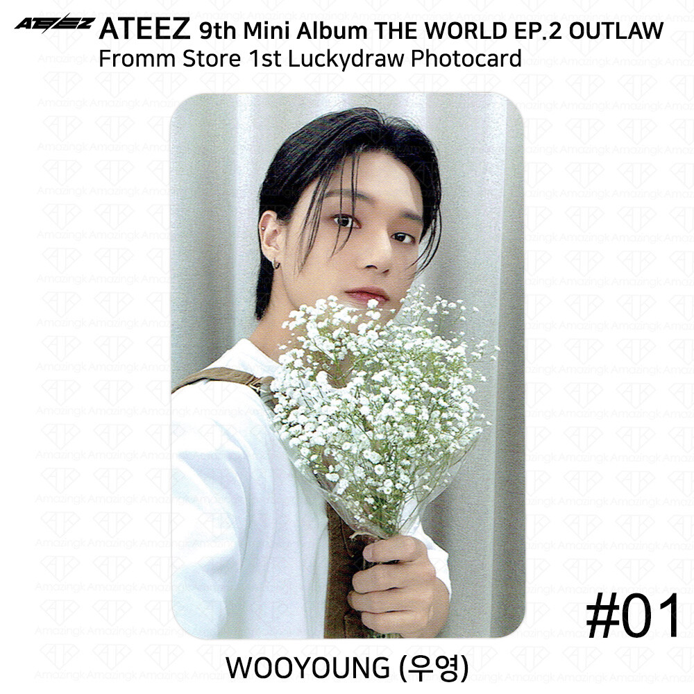 ATEEZ THE WORLD EP.2 OUTLAW Fromm Store Lucky Draw Photocard ATEEZ THE WORLD EP.2 OUTLAW Fromm Store Lucky Draw Photocard