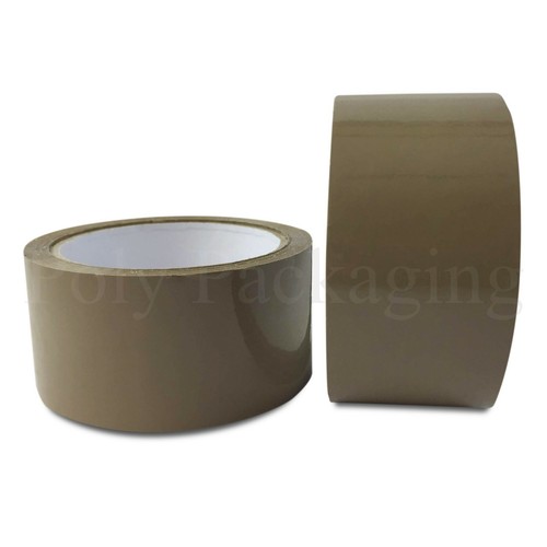 BROWN VINYL TAPE PVC(48mmx66M)(2")STRONG Rolls Thick Low Noise Packing