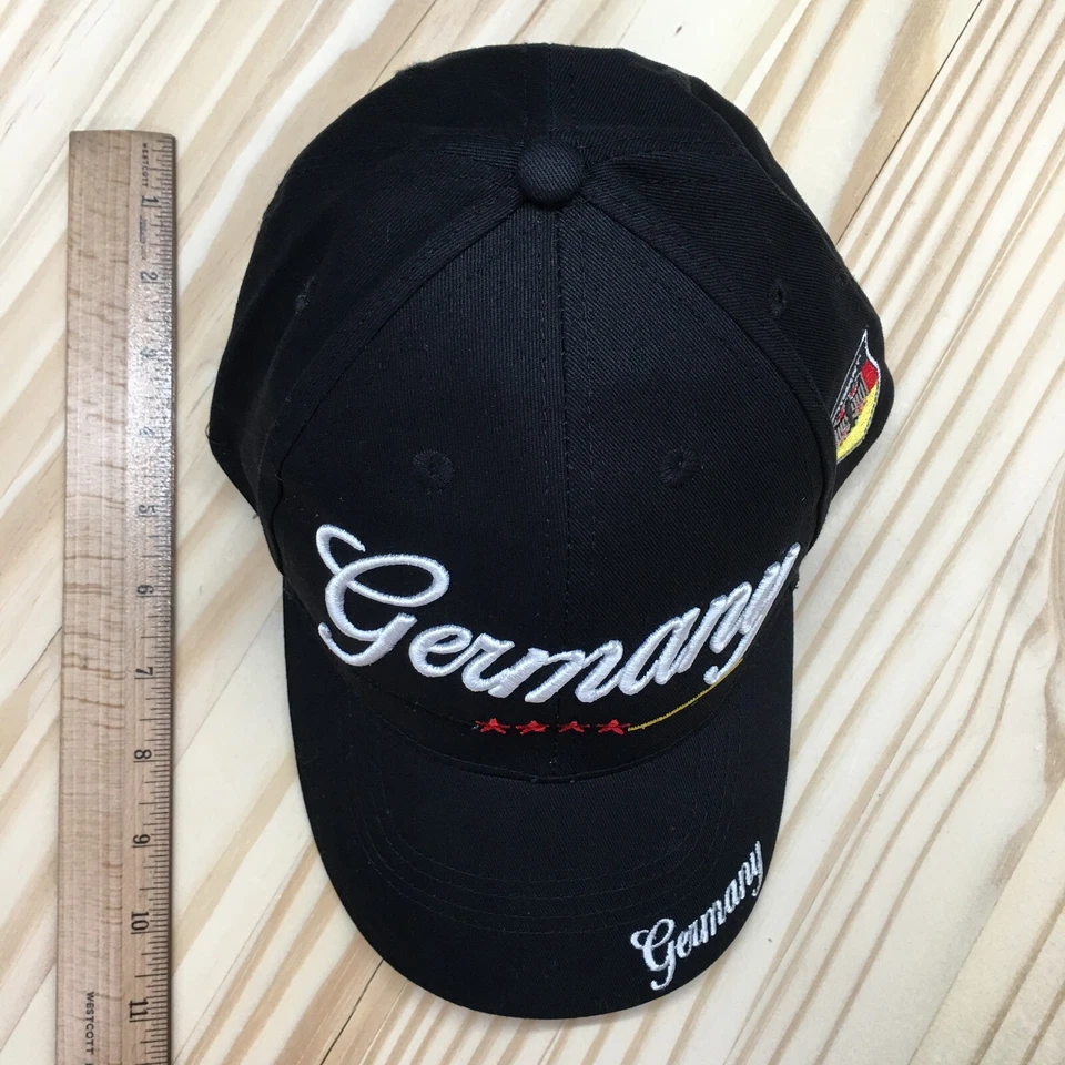 Gorra de béisbol Alemania Robin Ruth para hombre negra talla única ajustable logotipo bordado Foto 3 de 4