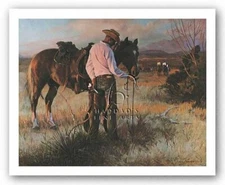 ART PRINT Sharing an Apple by Tom Ryan Image Size 20 x 16