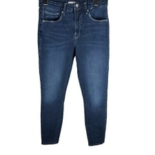 Good American Good Legs Crop Jeans Mid Rise Waist Women's Size 12/31 Mes 29x26