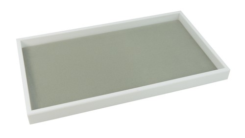 White Leatherette 1 Inch Deep Presentation Display Tray & Choice of Insert - Picture 20 of 31