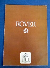 Brochure Brochure ROVER SD1 3500 V8 1977/78 A5 8S.  D 211/2