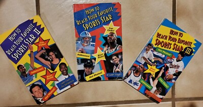 How To Reach Your Favorite Sports Star Lot I II (RARE) & III 1994 1995 1996