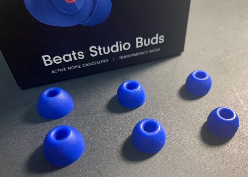 6 Pairs Studio Blue NEW Replacement Beat Pro Buds Earbud Silicon tips L/M/S