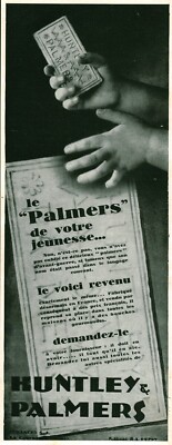 Vintage Huntley & Palmers 1928 or 1929 Magazine Issue Advertising