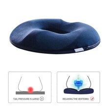 Memory Foam Cushion Comfort Donut Ring Car Chair Seat Pillow Coccyx Relief Pad