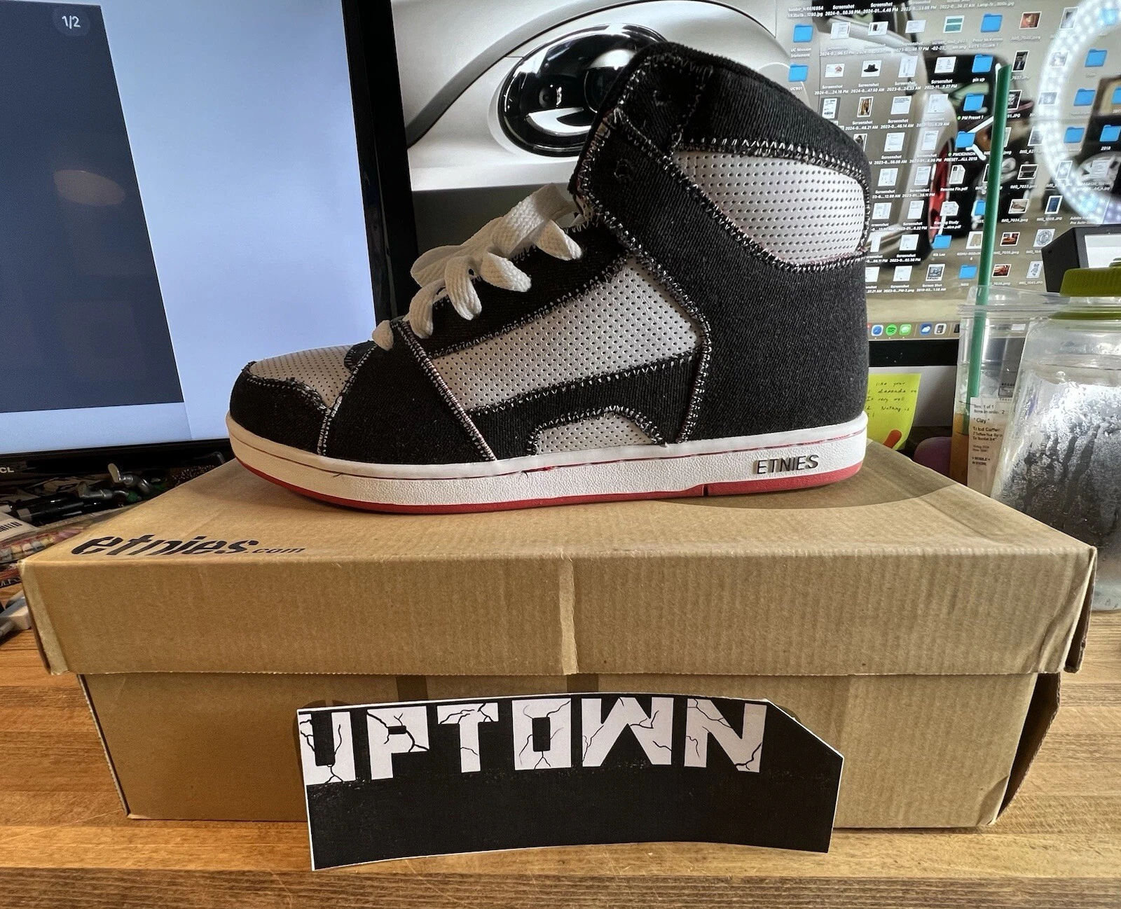 Vintage 2007 Etnies X In4mation denim rap taille 11 Natas Supreme