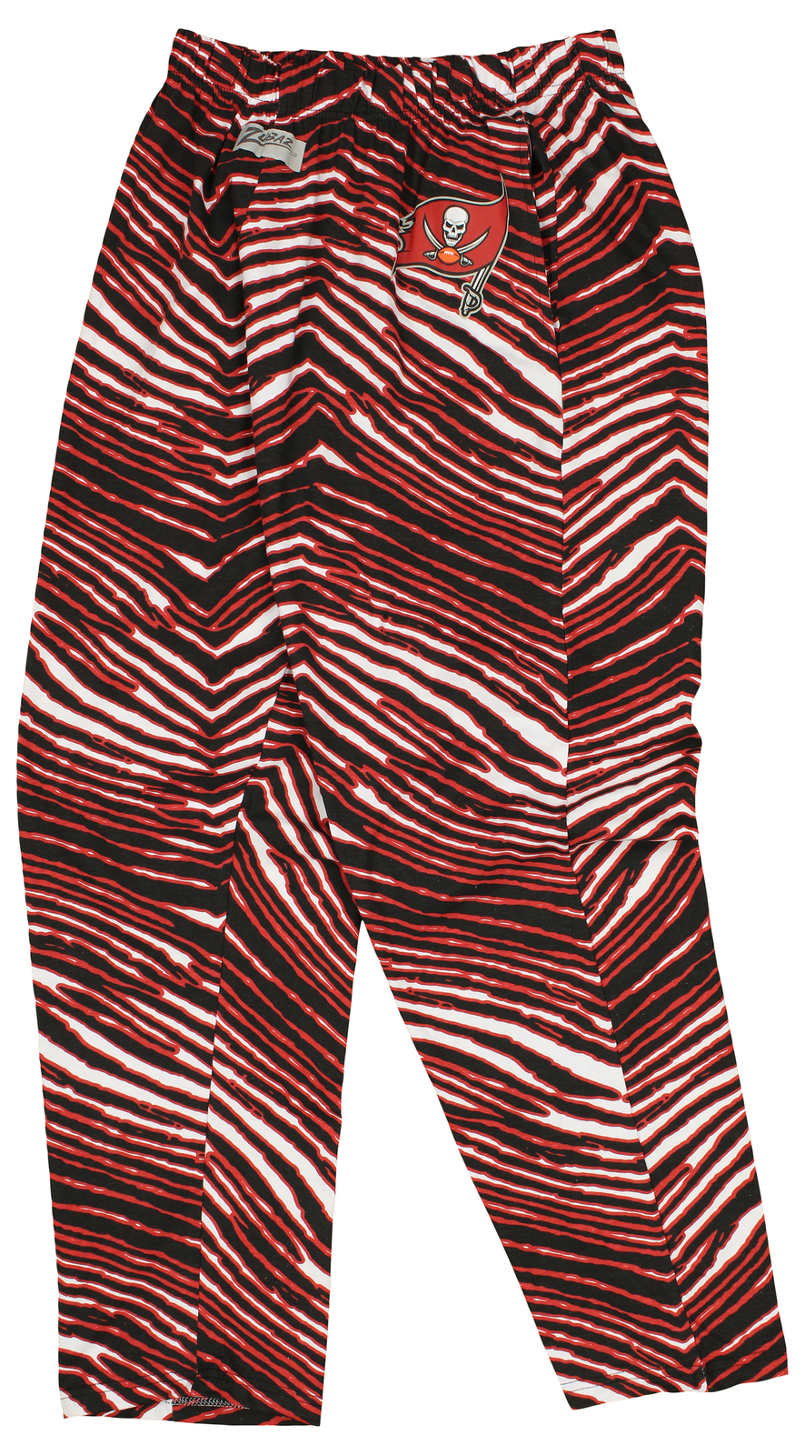 Мужские брюки Zubaz Tampa Bay Buccaneers NFL с логотипом Zebra на левом бедре для отдыха