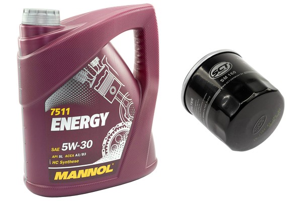 MotoröL Set ÖLfilter SM160 5W30 5 Liter FüR Chevrolet Daewoo Daihatsu Nissan-image