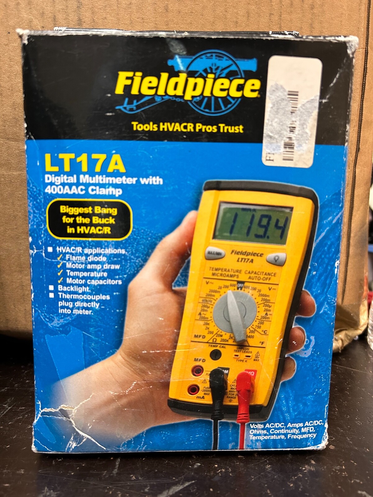 Fieldpiece LT17A Digital Multimeter with 400AAC Clamp with Temp MFD