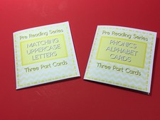 Montessori - Set Of Two folios - Three Part Cards And Folio -Letters Sounds