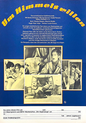 DDR Progress Filmplakat A2 - Um Himmelswillen - DEFA ''mit Barbra Streisand'' 1976