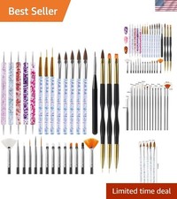 Variety Pack of 31 Nail Art Brushes - Ideal for All Gel Polish Techniques