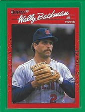 1990 Donruss - Wally Backman #155 Minnesota Twins 