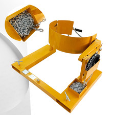 Lightweight Manual Oil Drum Tipper 360kg Clamp Type for Forklift Oil Drum Dumper