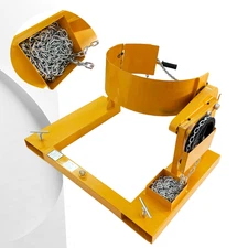 Lightweight Manual Oil Drum Tipper 360kg Clamp Type for Forklift Oil Drum Dumper