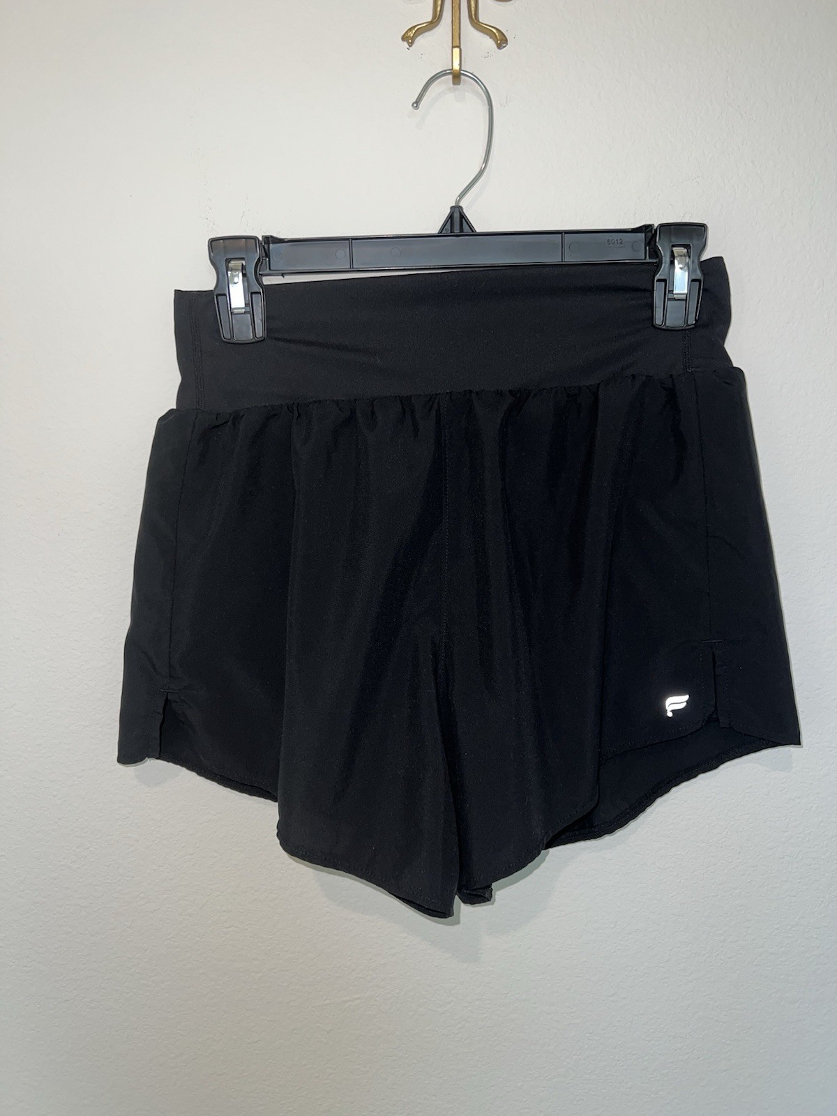 Fabletics Women’s Black Two Layer Flowy Shorts Si… - image 1