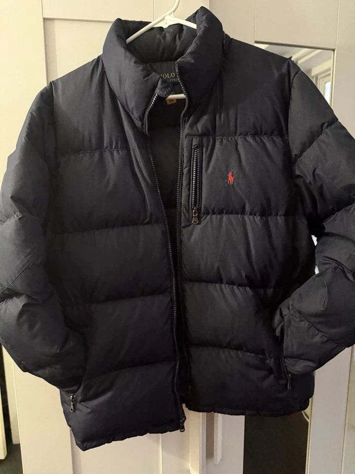 Blue Polo Ralph Lauren Kids Coat Size XL 18-20 Puffer Jacket - Image 2 of 4