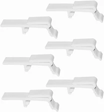 6Pcs Valance Clip Vertical Blinds Dust Cover Holder Bracket for 1-1/2" or 1-9/16