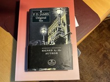 P D JAMES  SIGNED  ORIGINAL SIN 1st Edition/ 1st UK PRINTING