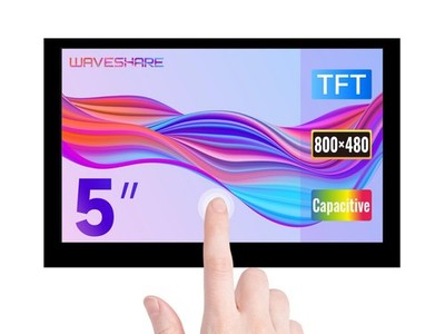 Waveshare 5Inch Capacitive Touch Display Compatible Raspberry Pi