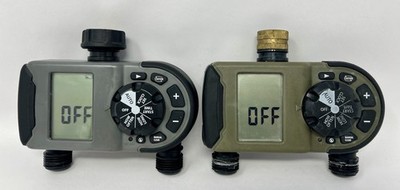 ORBIT 56544 2-Outlet Station Hose-Sprinkler Faucet Timer Lot Of 2