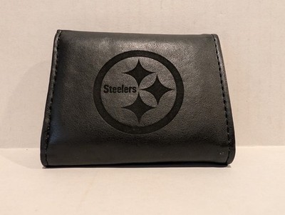 Pittsburgh Steelers | Laser Engraved | Tri-Fold Wallet | Black | New out of box
