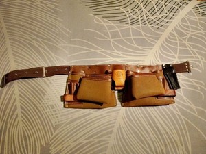 Vintage Nicholas Leather Tool Belt Pouch No. 1527. Made In America.
