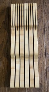 Bamboo Knife Block Drawer Organizer Holds Up To 16 Knives  17” X 5.29” X 2”