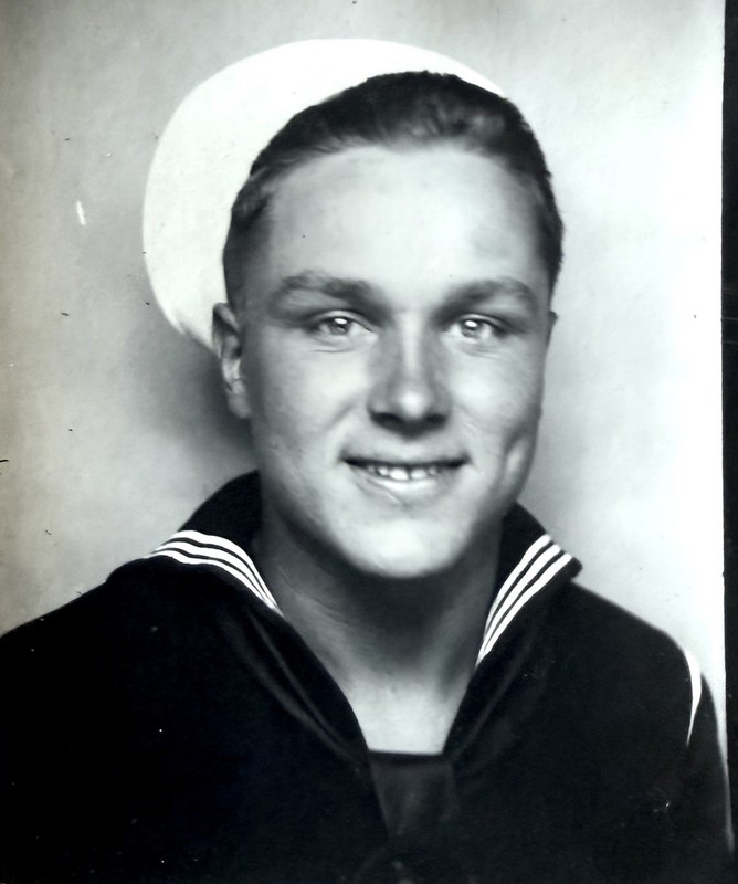 Gorgeous VTG 1940s Photo Booth Handsome Blonde Sailor Man Gay Interest