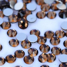 Crystals Smoked Topaz Rhinestones Non Hotfix Nail Art Fabric