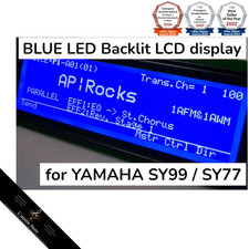 Modulo display LCD ad alta luminosità YAMAHA SY99 SY77 ricambio retroillumina...