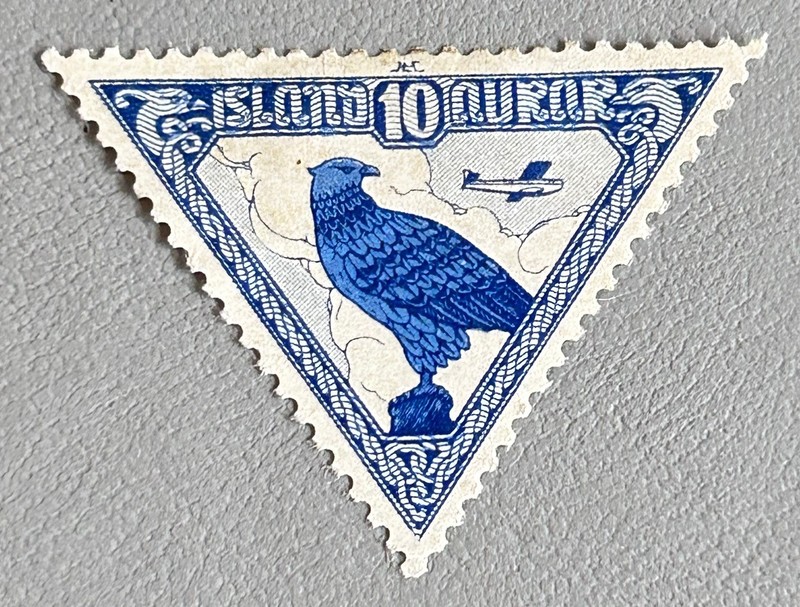 Iceland Airmail C3 1930 10a Gyrfalcon Falcon