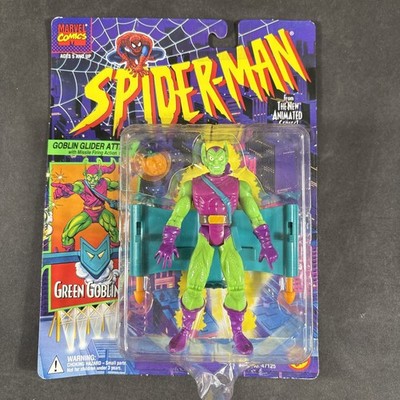 GREEN GOBLIN SPIDER-MAN MARVEL ACTION FIGURE GLIDER ATTACK TOY BIZ 1994 VINTAGE