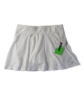 Prince Youth Girls Medium Tennis Match Flounce Skort White Brief-Lined NWT