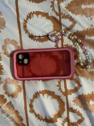 iPhone 15 Life Proof Phone Case With Beaded Strap