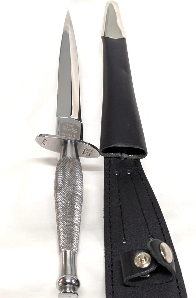 1st Pattern army commando dagger/knife leather sheath UK made J Nowill Sheffield - image 2 of 4