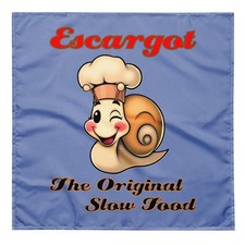 Escargot Bandana Slow Food French Cuisine Gourmet Gastropod Snails Funny