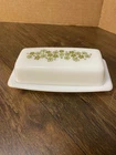 Vintage Pyrex Crazy Daisy Butter Dish With Cover Excellent Condition!