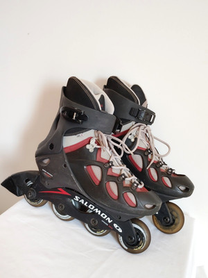 Salomon ACT 7 Men 10.5 Inline Skate Roller Blade Drive Fitness System Black Red*