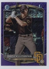 2025 Bowman Chrome Prospects Purple Shimmer Refractor 43/250 Kale Fountain 1mq2
